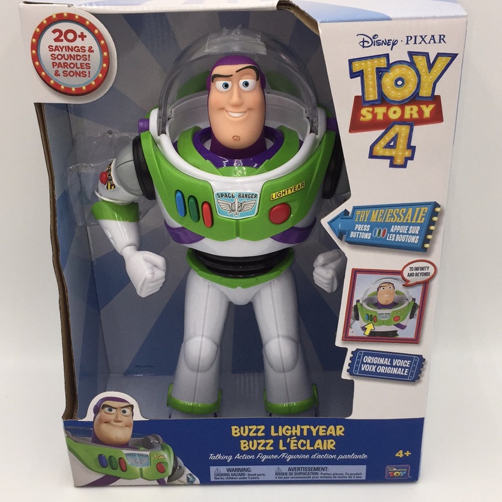 Disney Pixar Toy Story 4 Buzz Lightyear Talking Action Figure 20+ Saying…